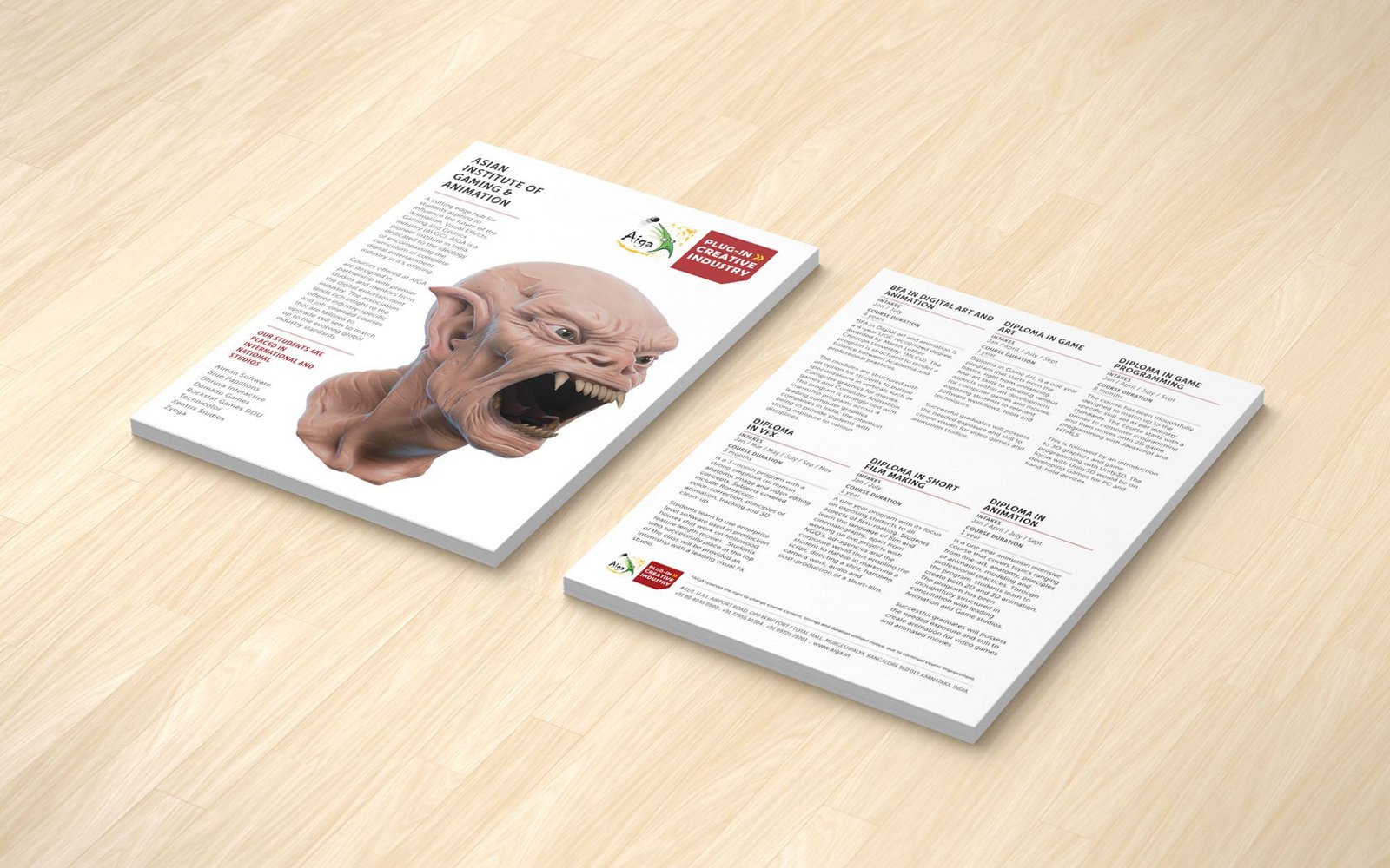AIGA Animation Studio Design Flyer